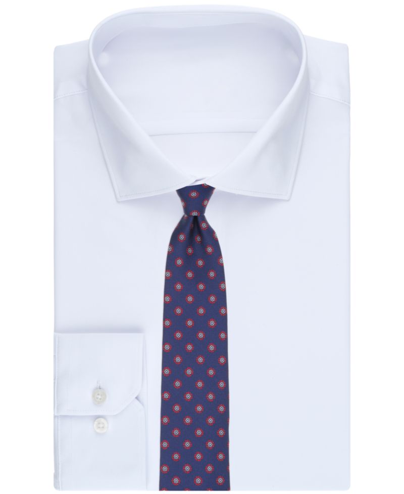 Men's Basket Double Flower Pattern Tie