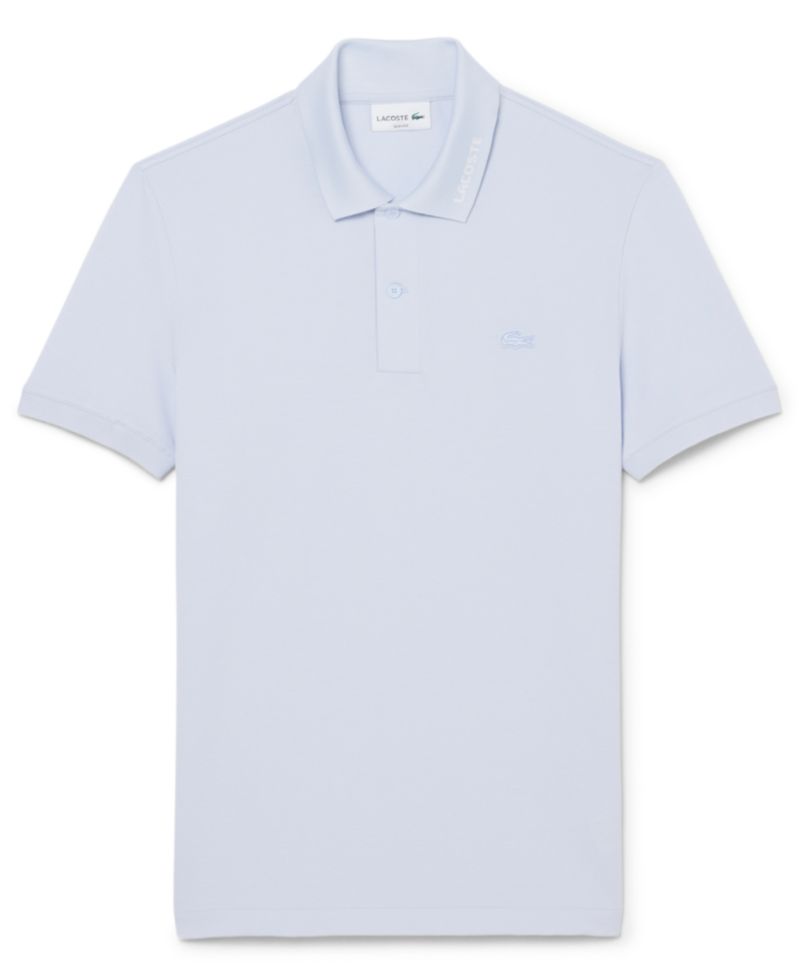 Men's Slim-Fit Jacquard Branded Pique Polo Shirt