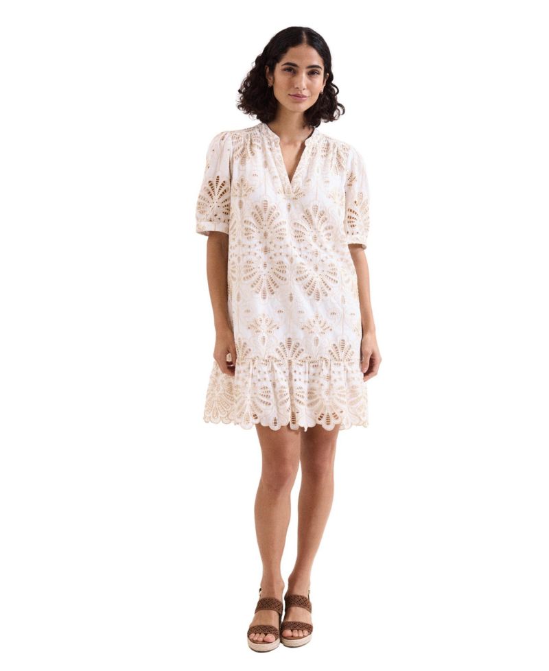 Women's Liliana Puff-Sleeve V-Neck Floral Mini Dress