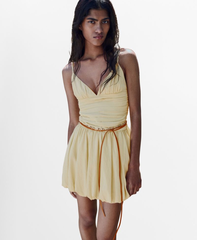 Women's Short Balloon-Effect Dress