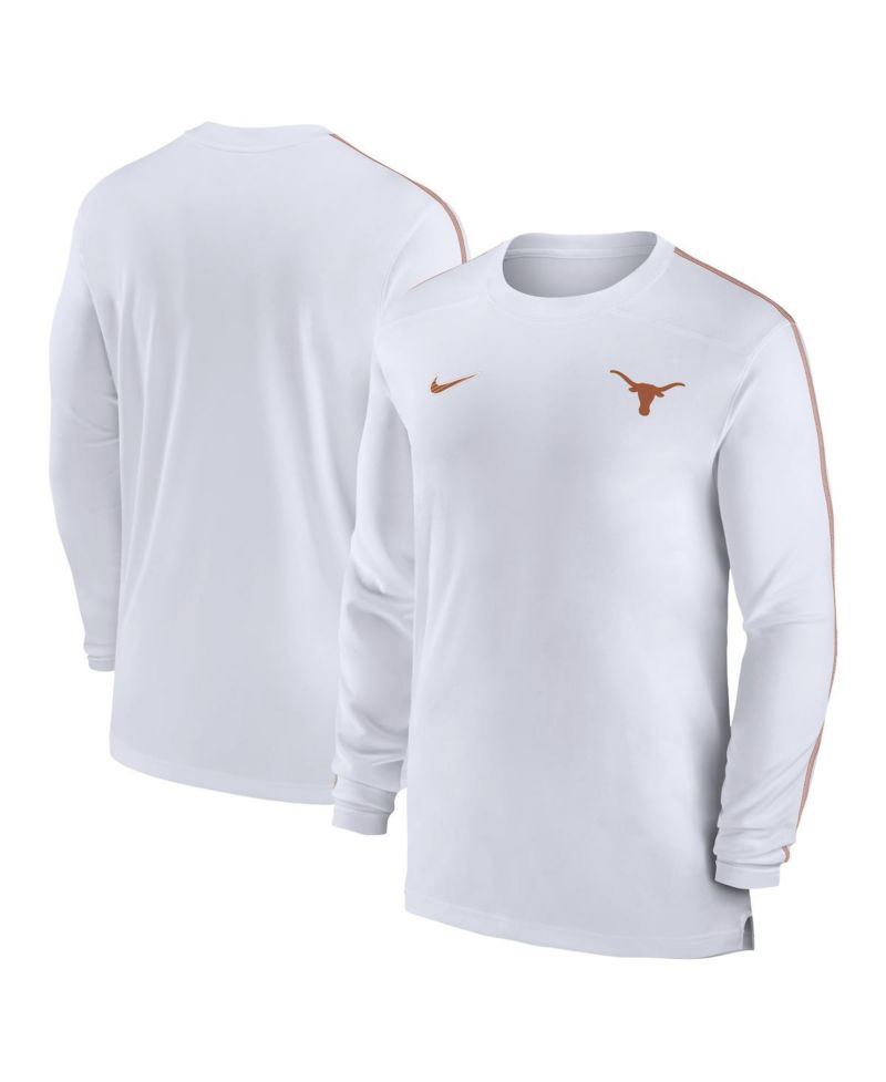Men's Texas Longhorns 2024 Sideline Coach UV Performance Long Sleeve T-Shirt