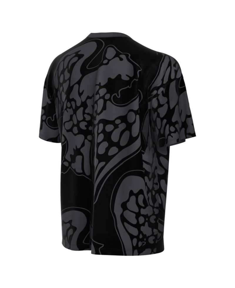 Big Boys and Girls Gray Nigeria National Team Allover Print T-Shirt