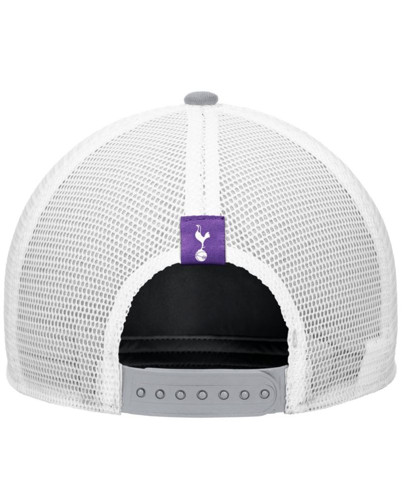 Men's Gray Tottenham Hotspur Rise Rope Trucker A-Frame Adjustable Hat