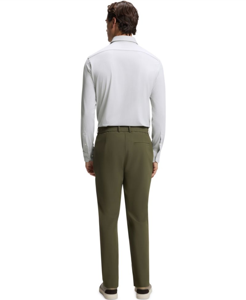 Men's Stretch Jersey Regular-Fit Business Dress Shirt