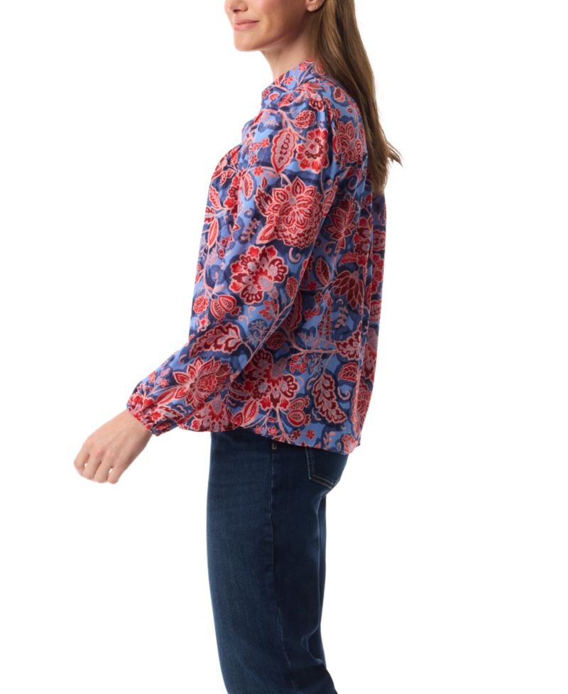 Women's Carmen Long-Sleeve Woven Top