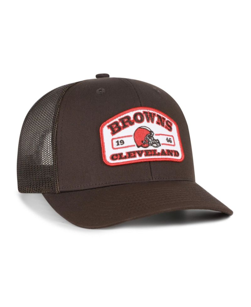 Men's '47 Brown Cleveland Browns Roadway Adjustable Trucker Hat