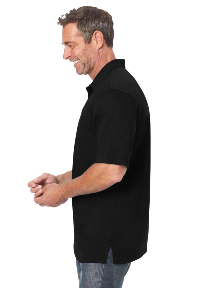 Big & Tall Shrink-Less Lightweight Polo