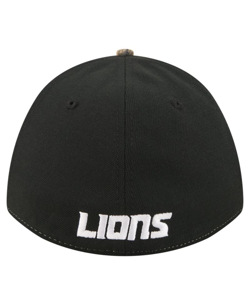 Detroit Lions Real Tree 39THIRTY Stretch Fit Baseball Cap