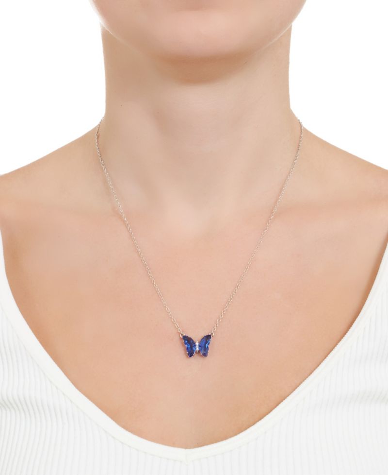 Women's Crystal Butterfly Necklace