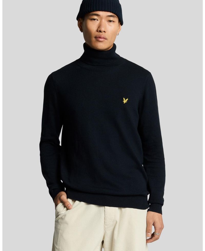 Men's Cotton Merino Turtleneck Sweater