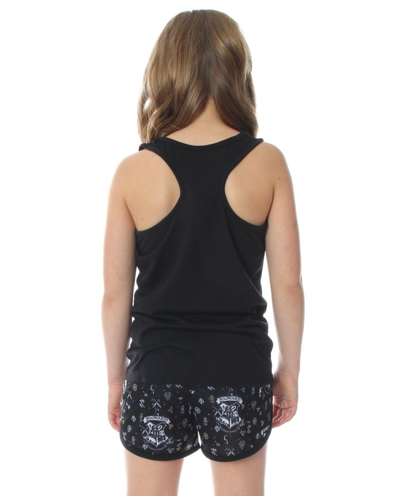 Girls' Hogwarts House Crest Racerback Tank Shorts Kids 2PC Pajama Set