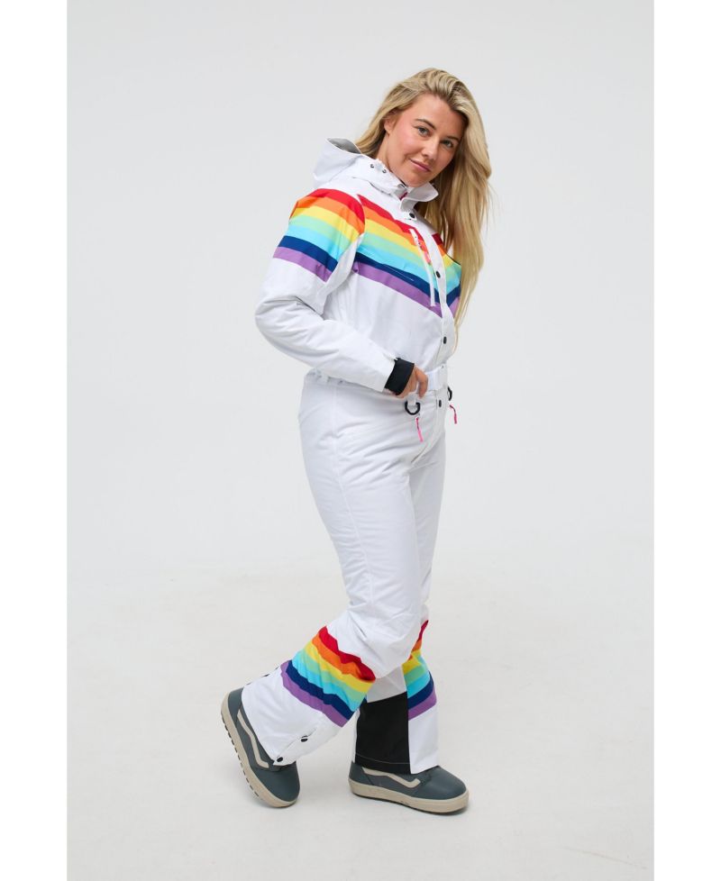 Women's Rainbow Road Curved Female Ski Suit