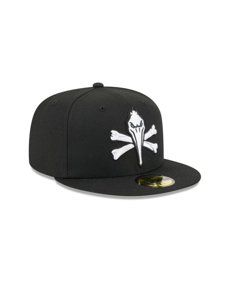 Men's Black Myrtle Beach Pelicans Theme Nights 59FIFTY Fitted Hat