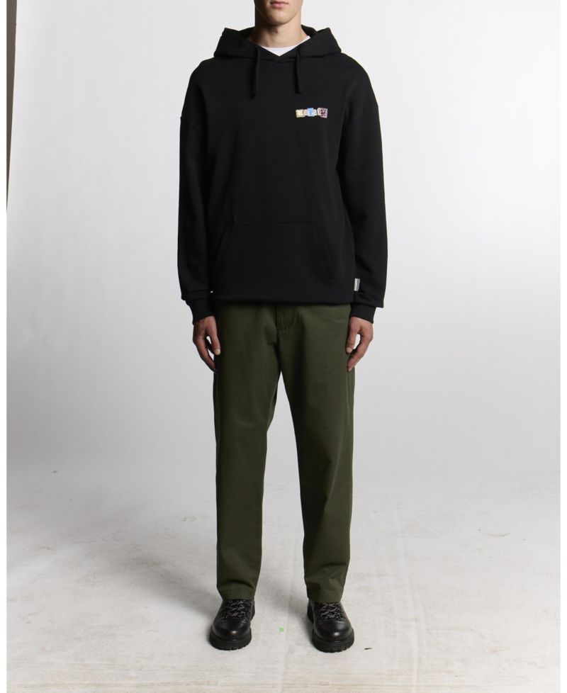 Men's Bold Letters Long Sleeve Graphic Hoodie