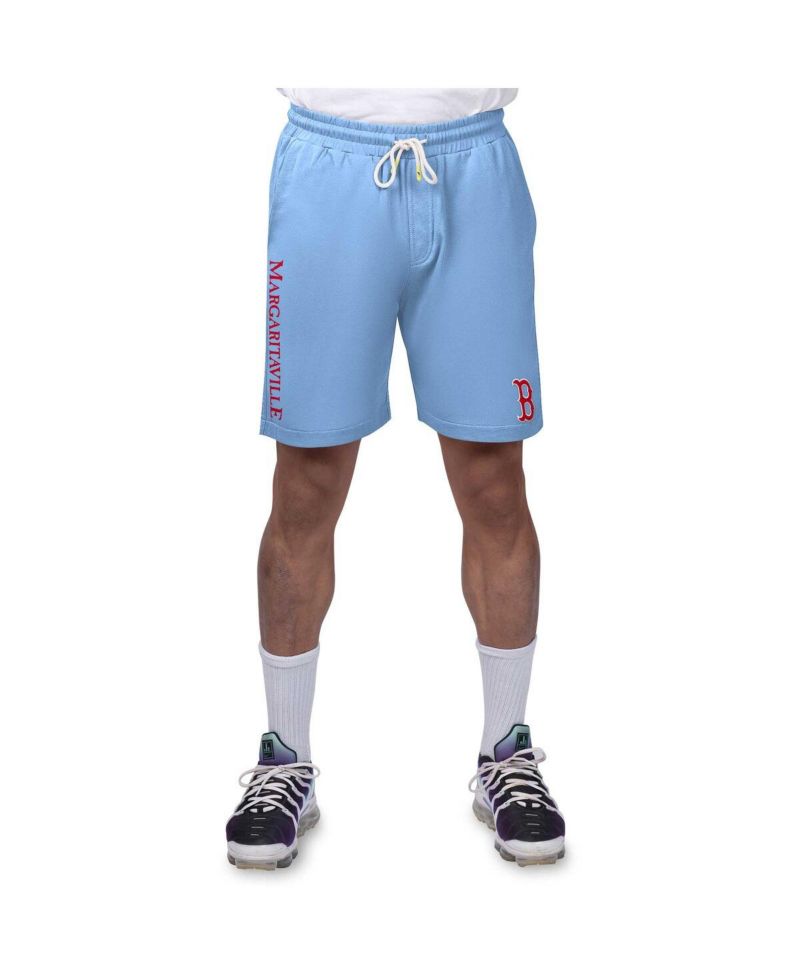 Men's Light Blue Boston Red Sox Peached French Terry Shorts