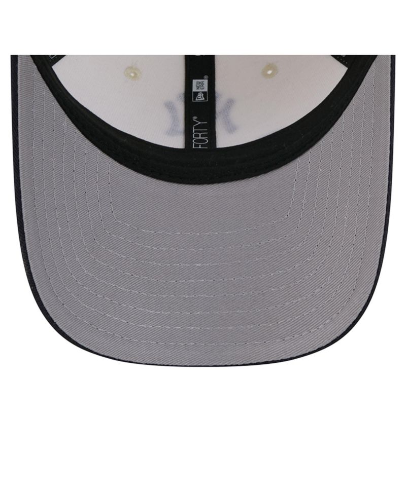 Women's Cream/Navy New York Yankees Primary 9FORTY M-Crown Adjustable Hat