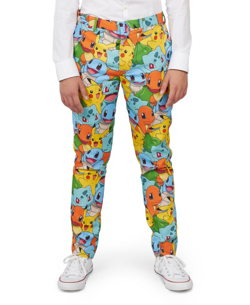 Big Boys Pokemon Licensed Suit, 3-Piece Set Including Blazer, Pants and Clip-On-Tie