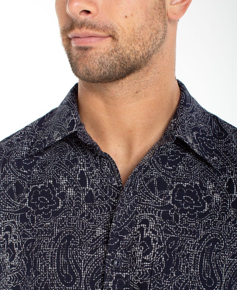 Men's Short-Sleeve Button-Up Shirt