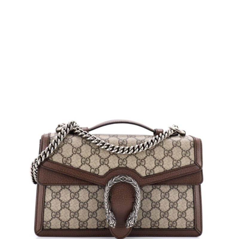 Small Dionysus Top Handle Chain Bag GG Coated Canvas