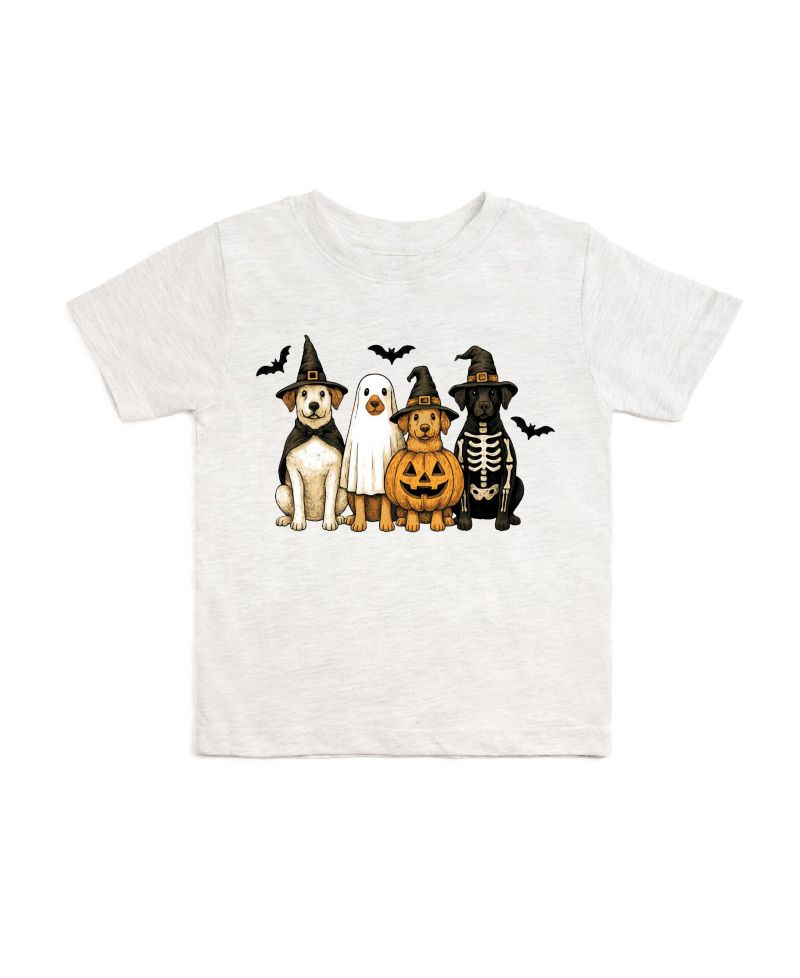 Little Boys Halloween Puppies Short Sleeve T-Shirt