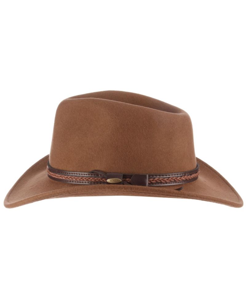 Men's Wool Felt Outback Braid Hat