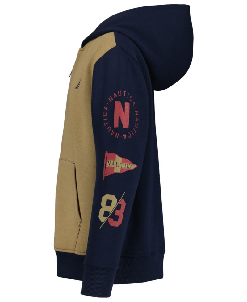 Men's Colorblocked Zip Fleece Hoodie