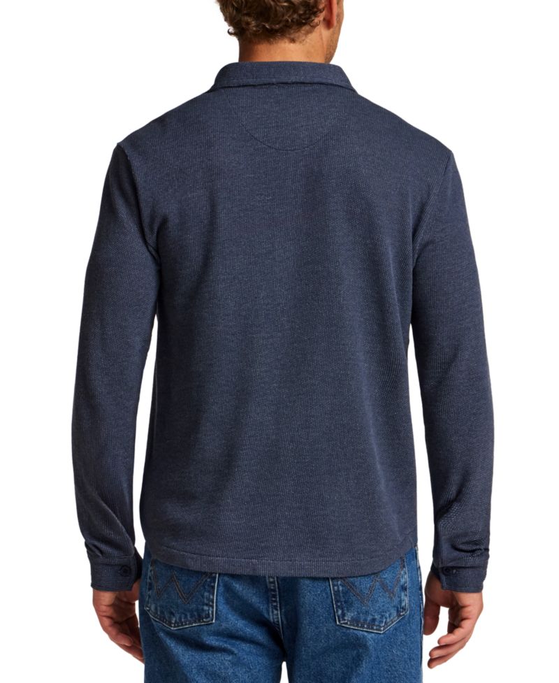 Men's French Terry Button-Front Shirt