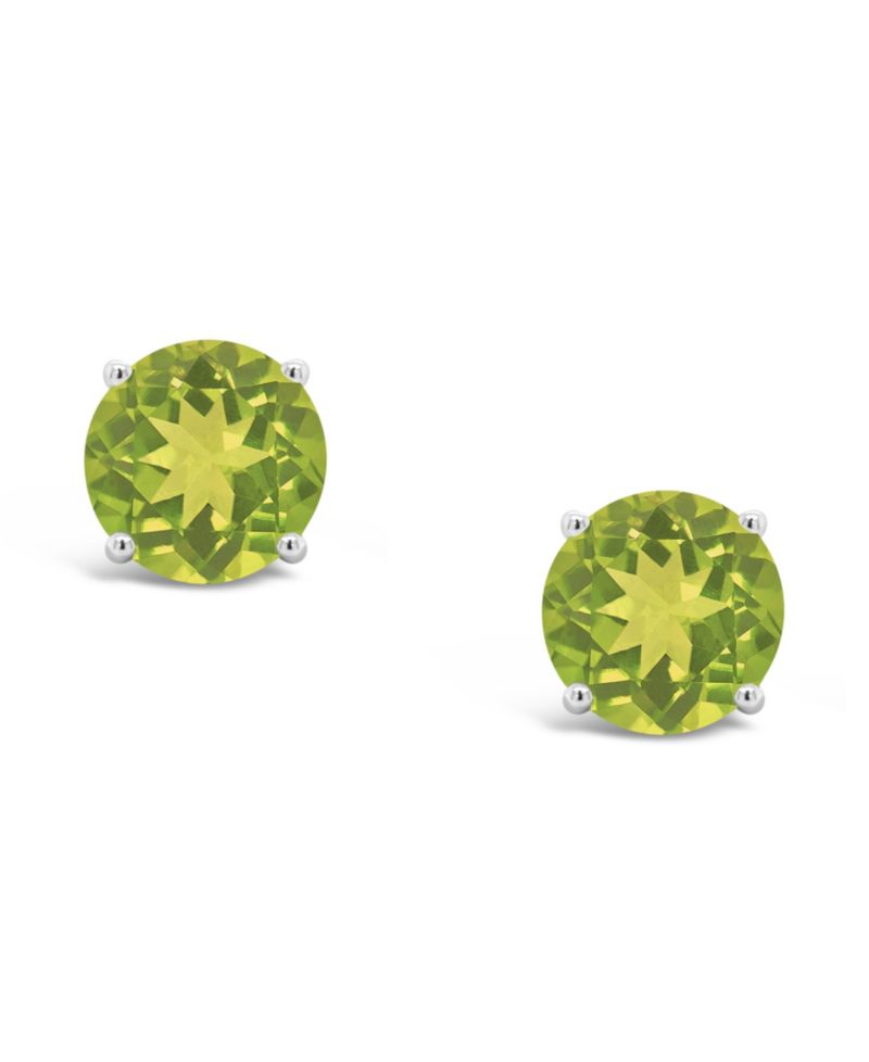 Blue Topaz (3-1/10 ct. t.w.) Stud Earrings in Sterling Silver (Also Available in Peridot and Amethyst)