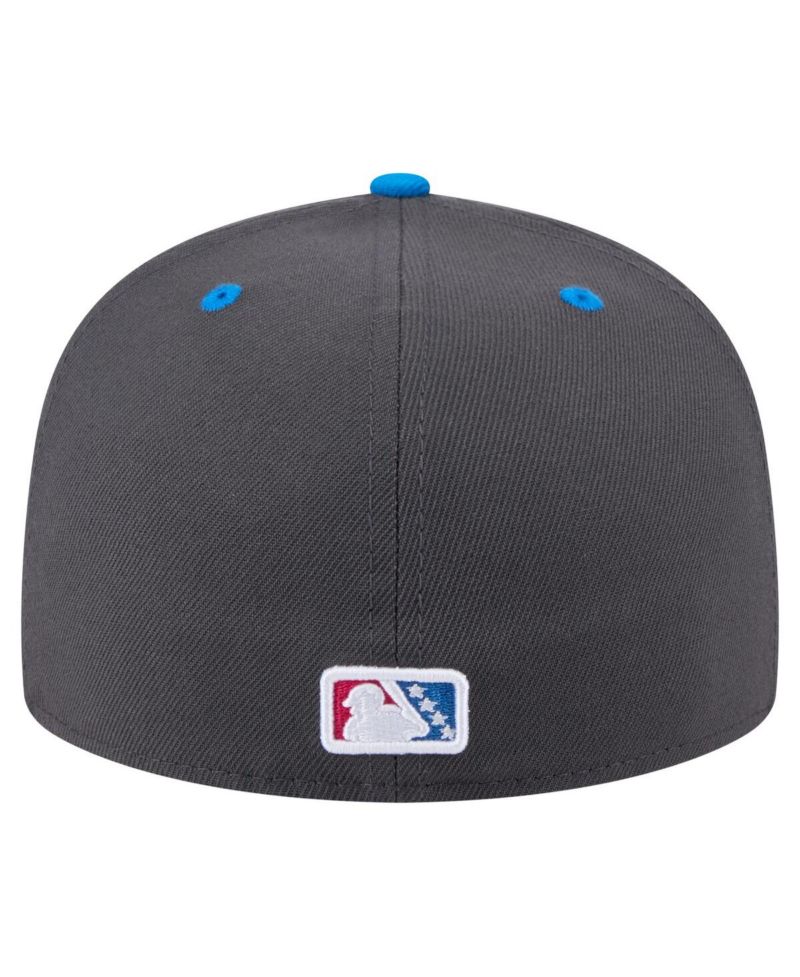 Men's Gray/Blue San Antonio Missions Copa de la Diversion 59FIFTY Fitted Hat