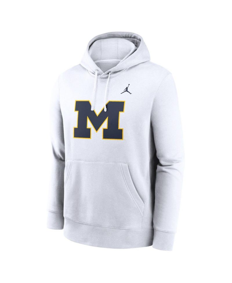 Men's Michigan Wolverines Primetime Evergreen Club Fleece Pullover Hoodie