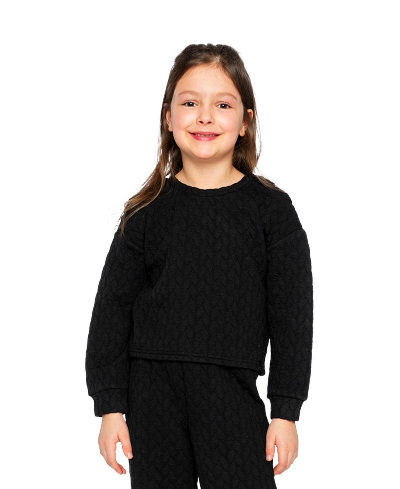 Girl's (6-14) Jacquard Sweatshirt