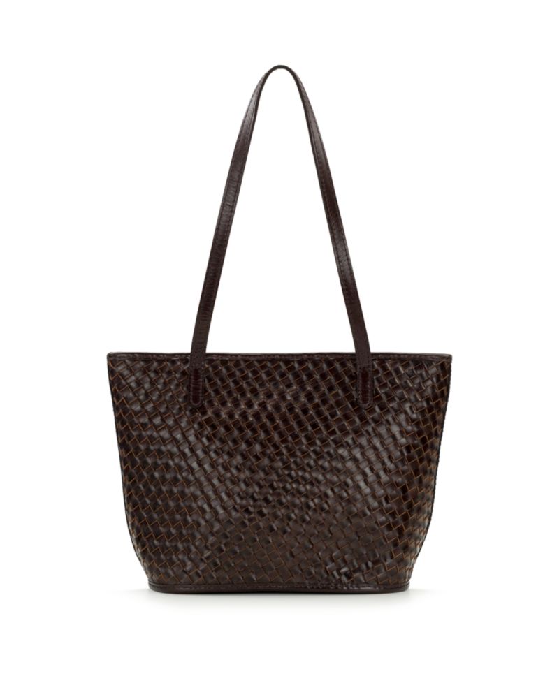 Emmie Medium Woven Leather Tote Handbag