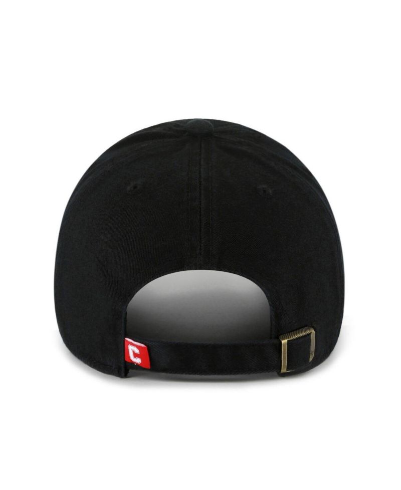 Men's Black Cornell Big Red Clean Up Adjustable Hat