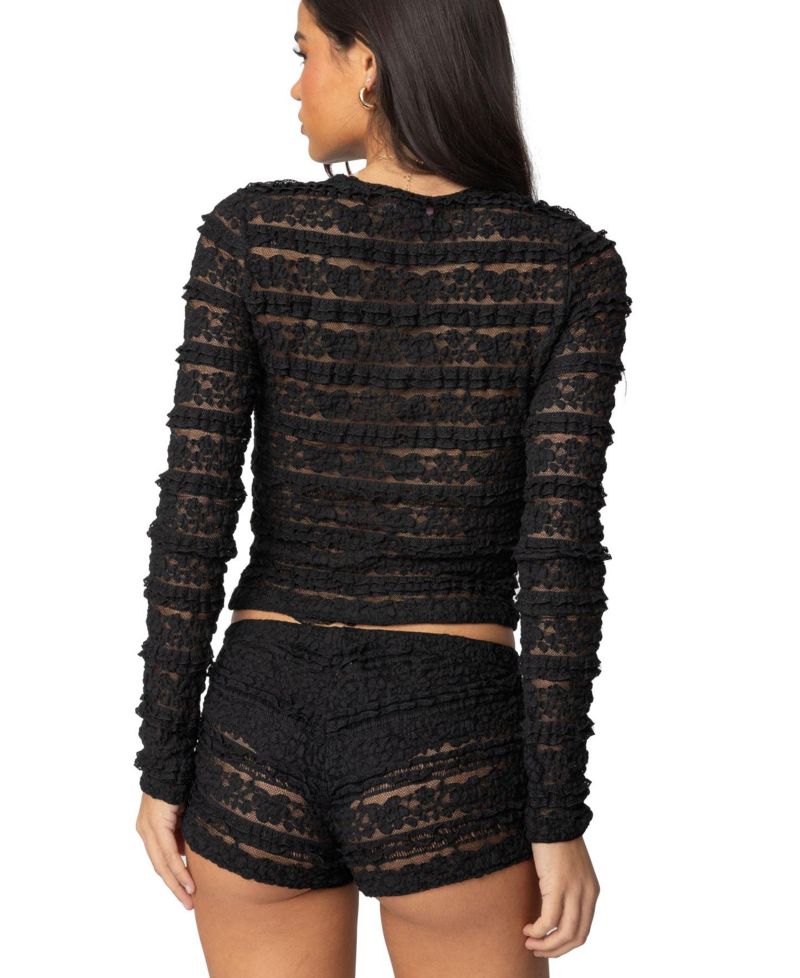Women's Maisley Sheer Lace Top