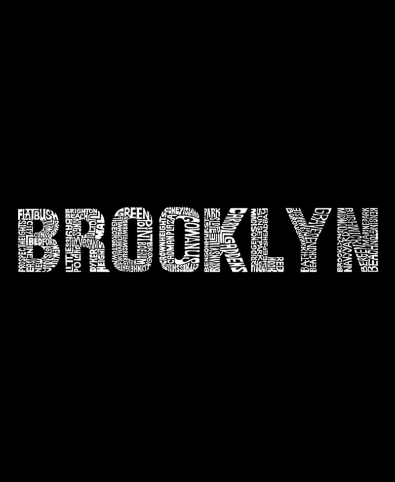 Plus Size Brooklyn Neighborhoods Word Art Tank Top