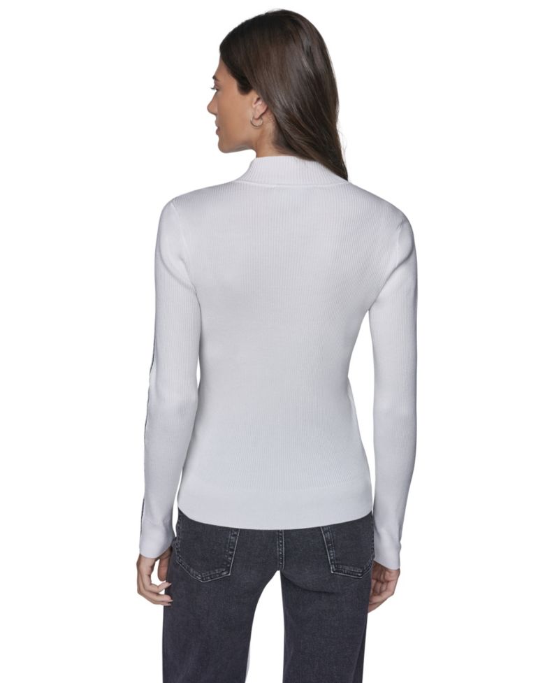 Women's Quarter-Zip Mock Neck Sweater