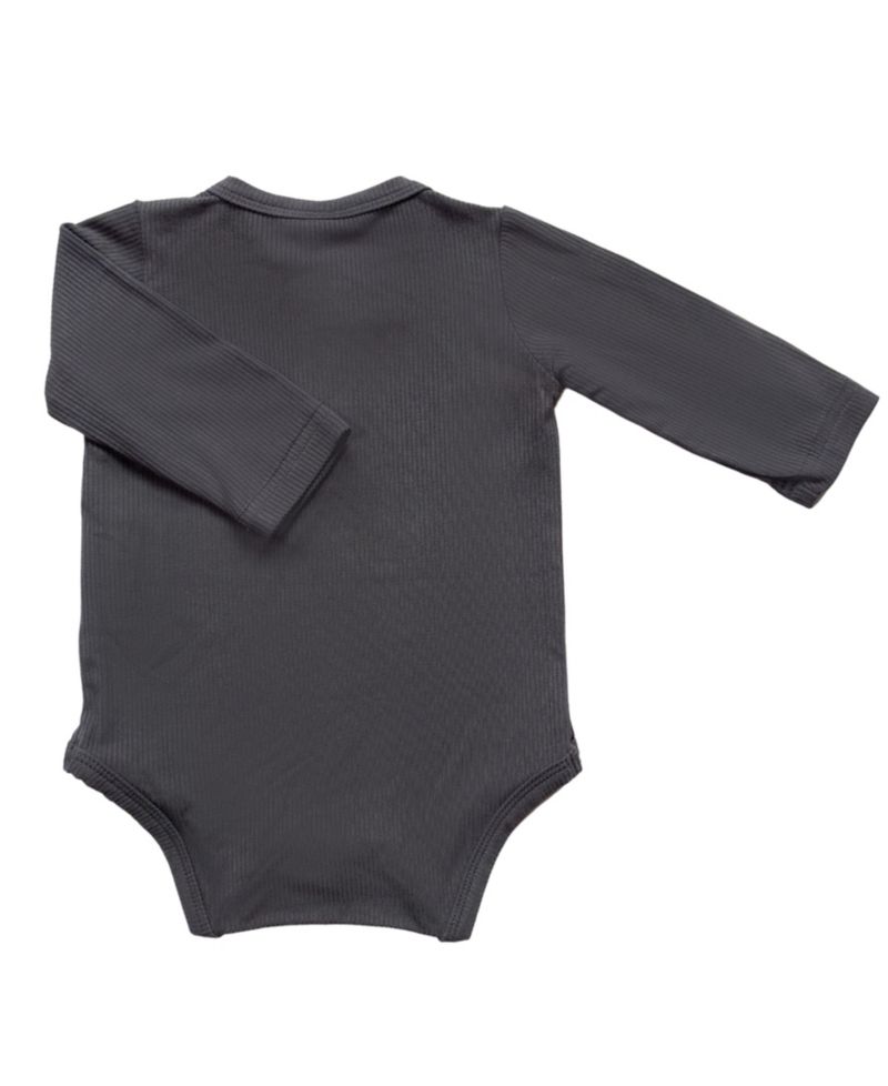 Baby Boys and Girls Viscose from Bamboo Ribbed Long Sleeve Bodysuit
