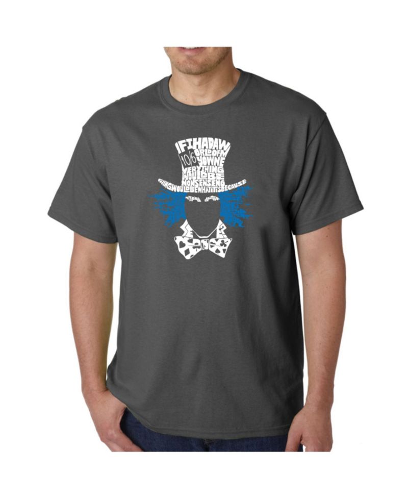 Mens Word Art T-Shirt - The Mad Hatter