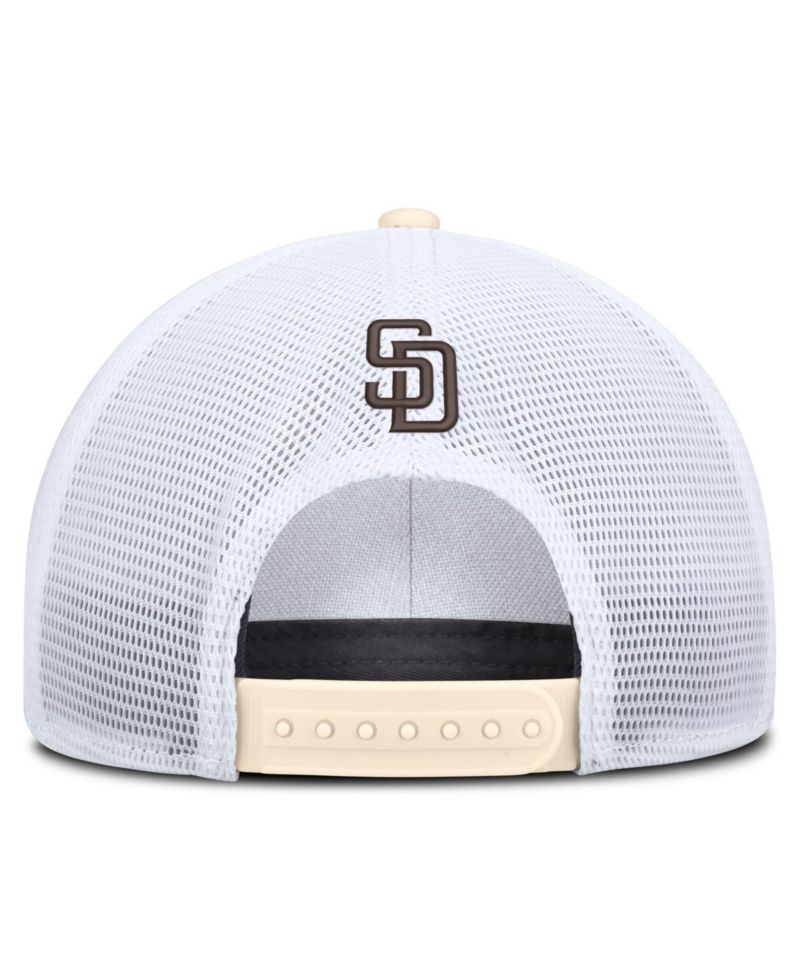 Men's Natural/White San Diego Padres Rise Dri-FIT Trucker Adjustable Hat&iquest;