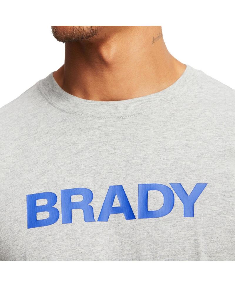 Men's Gray Wordmark Long Sleeve T-shirt