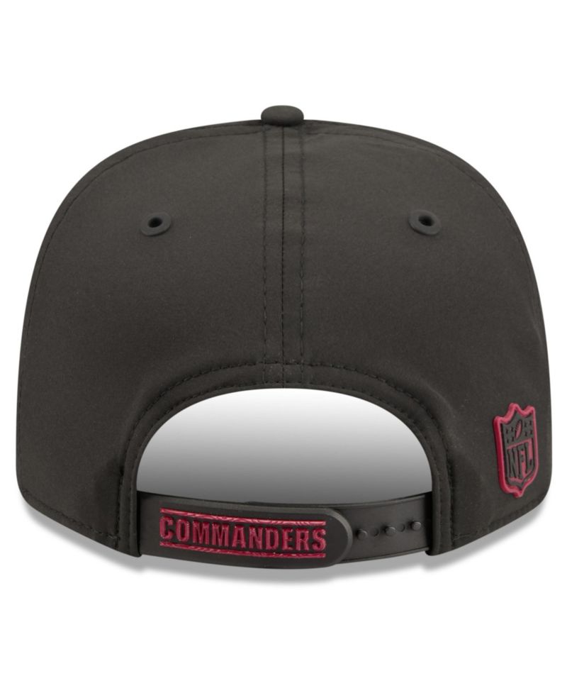 Men's Black Washington Commanders 2026 Sideline 9SEVENTY Adjustable Hat