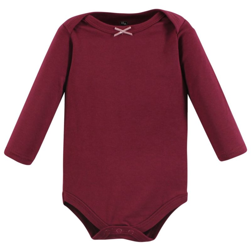 Baby Girls Hudson Cotton Long-Sleeve Bodysuits 7-Pack