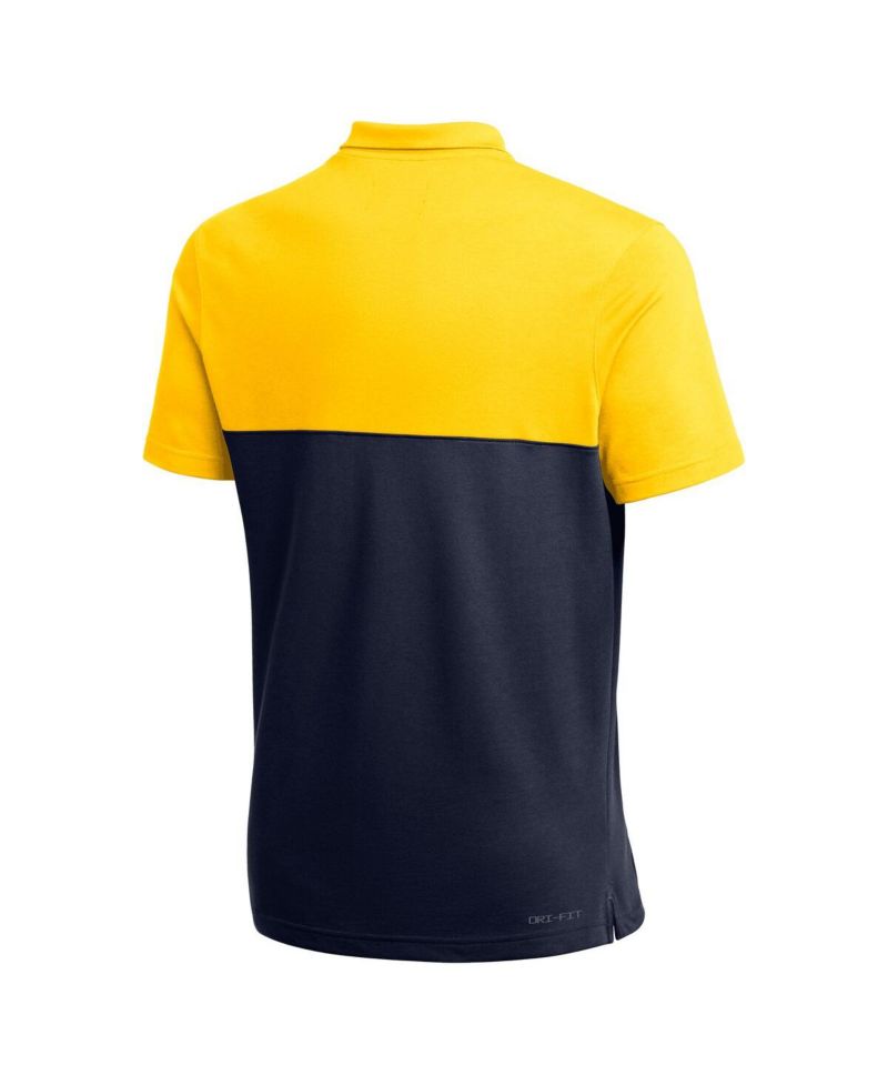 Men's Maize Michigan Wolverines 2022 Coaches Performance Polo Shirt