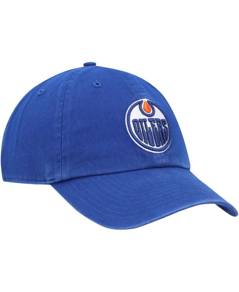 Men's Royal Edmonton Oilers Clean Up Adjustable Hat