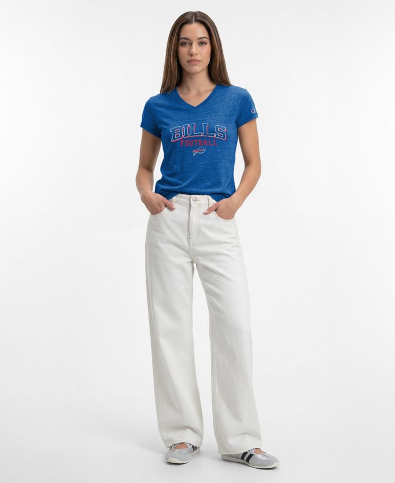 Women's Royal Buffalo Bills Triumph Tri-Blend V-Neck T-Shirt