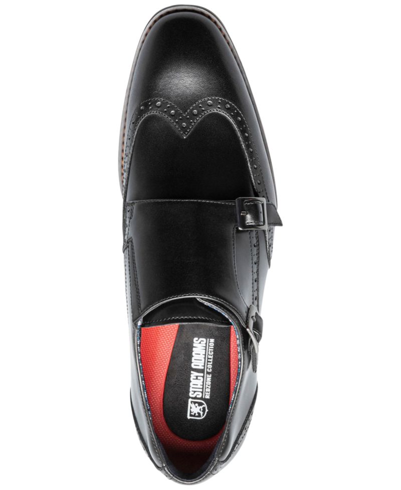 Men's Karson Wingtip Double-Monk Strap Dress Shoe