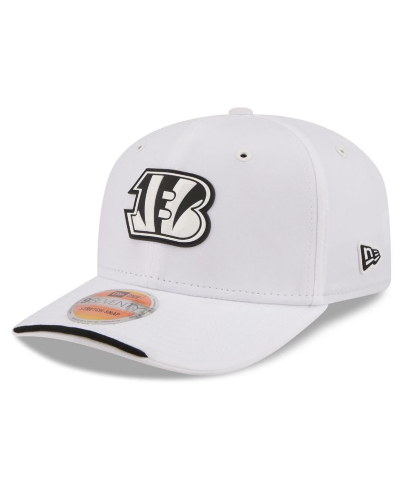 Men's White Cincinnati Bengals 2026 Sideline 9SEVENTY Adjustable Hat