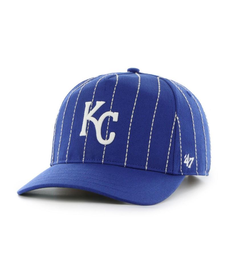 x Rawlings Men's Royal Kansas City Royals Pinstripe Hitch Adjustable Hat