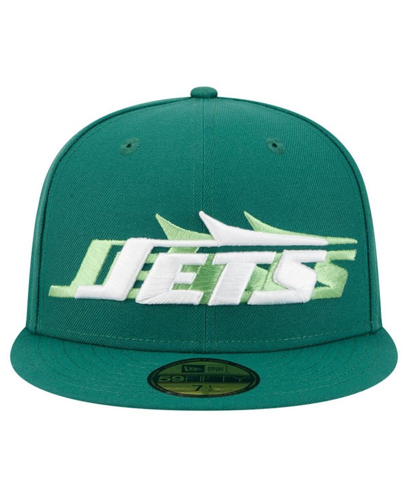 Men's Green New York Jets Tri-Hit 59FIFTY Fitted Hat