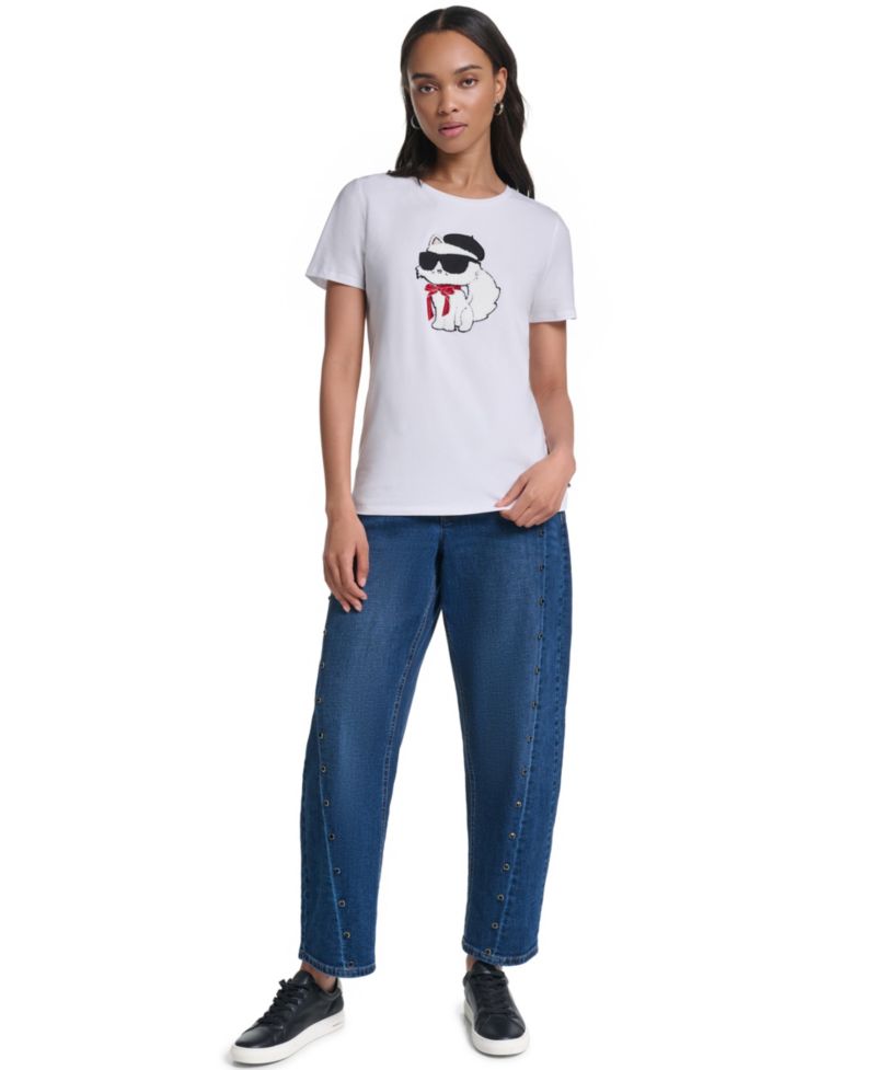 Women's Choupette In Beret Crewneck T-Shirt